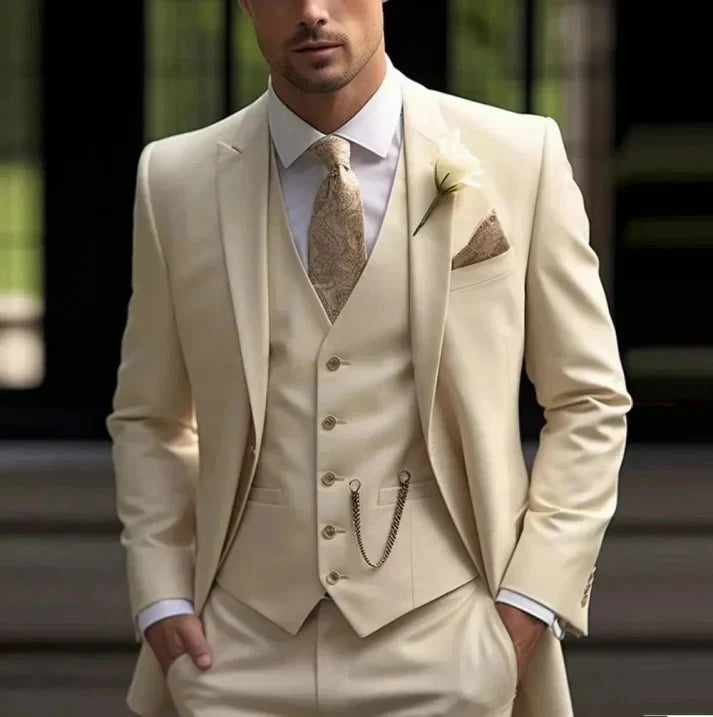 Caleb | Men's Slim Fit Three-Piece Suit