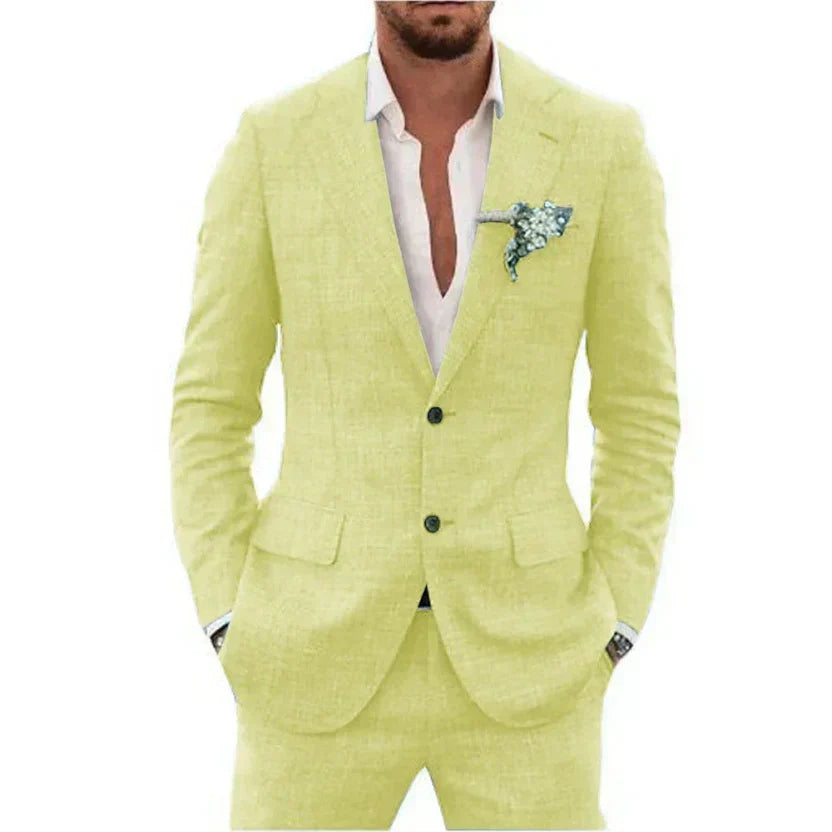 Felix | Men's Lightweight Linen Tailored Two-Piece Suit