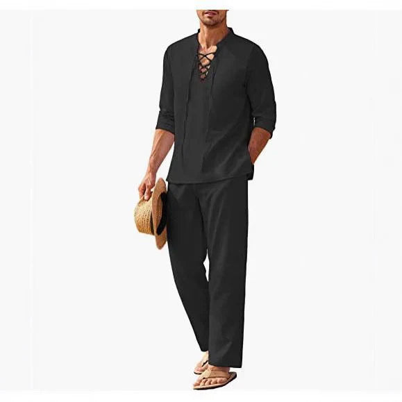 Leo | Men's Relaxed Linen Summer Co-Ord Set