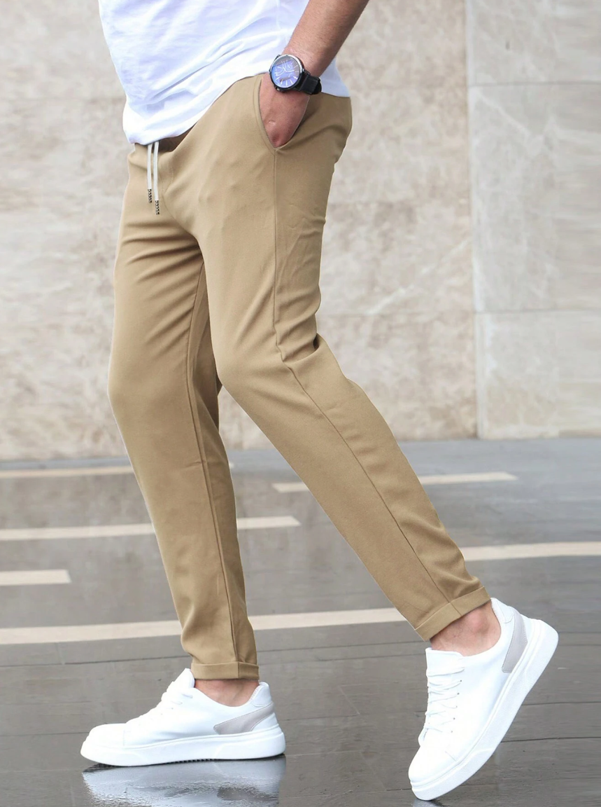 Dorian | Men's Slim Fit Casual Tapered Trousers