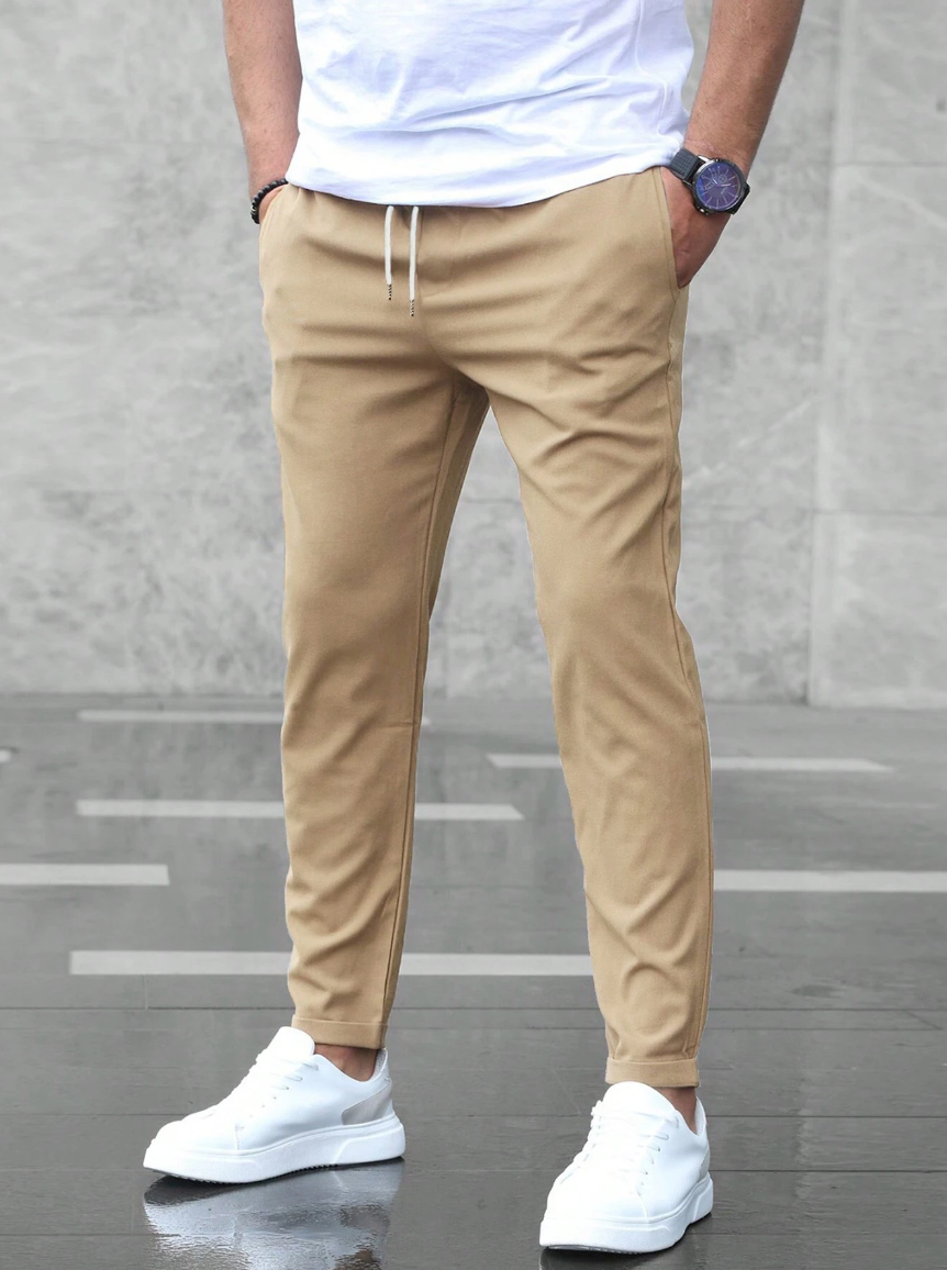 Dorian | Men's Slim Fit Casual Tapered Trousers