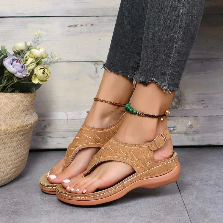 Mila | Women's Open Toe Slingback Flat Sandals