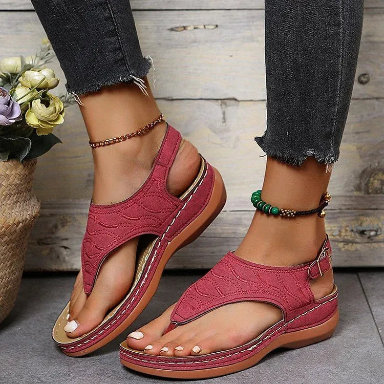 Mila | Women's Open Toe Slingback Flat Sandals