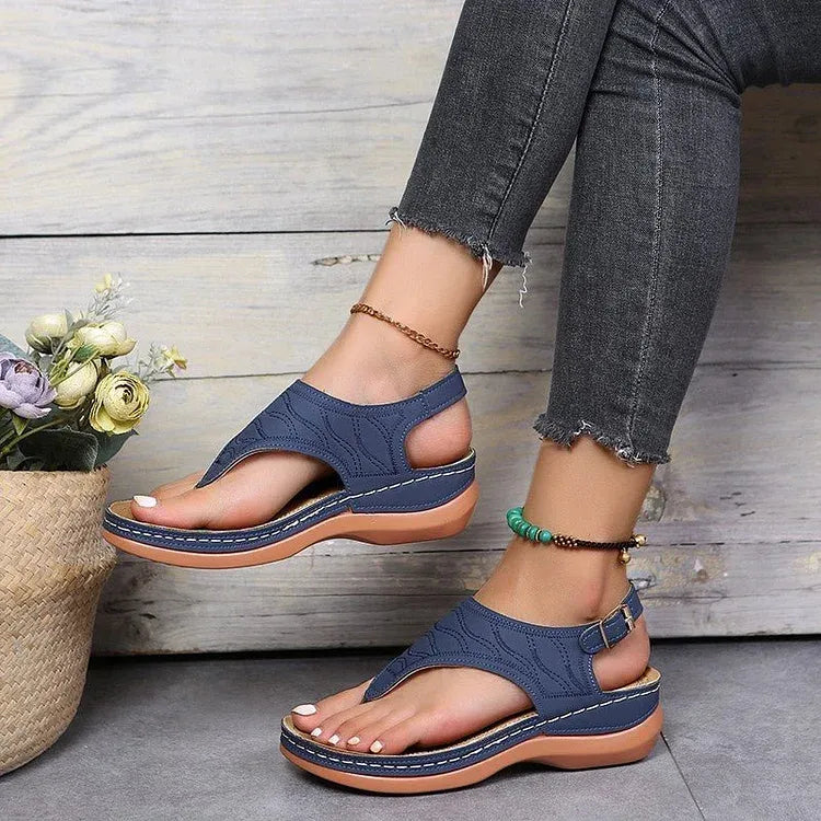 Mila | Women's Open Toe Slingback Flat Sandals