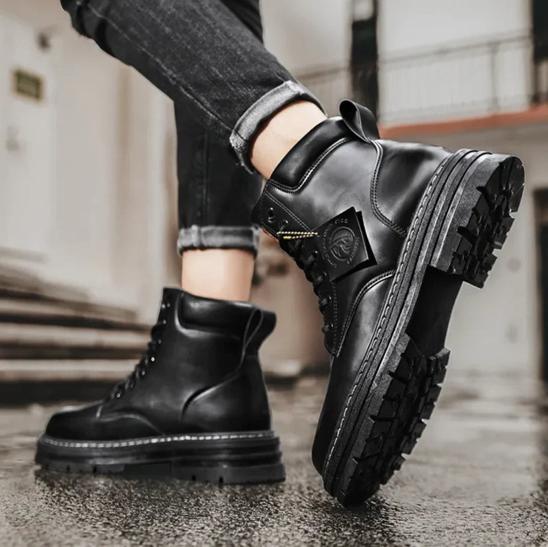 Mason | Men's Orthopedic Lace-Up High Top Boots
