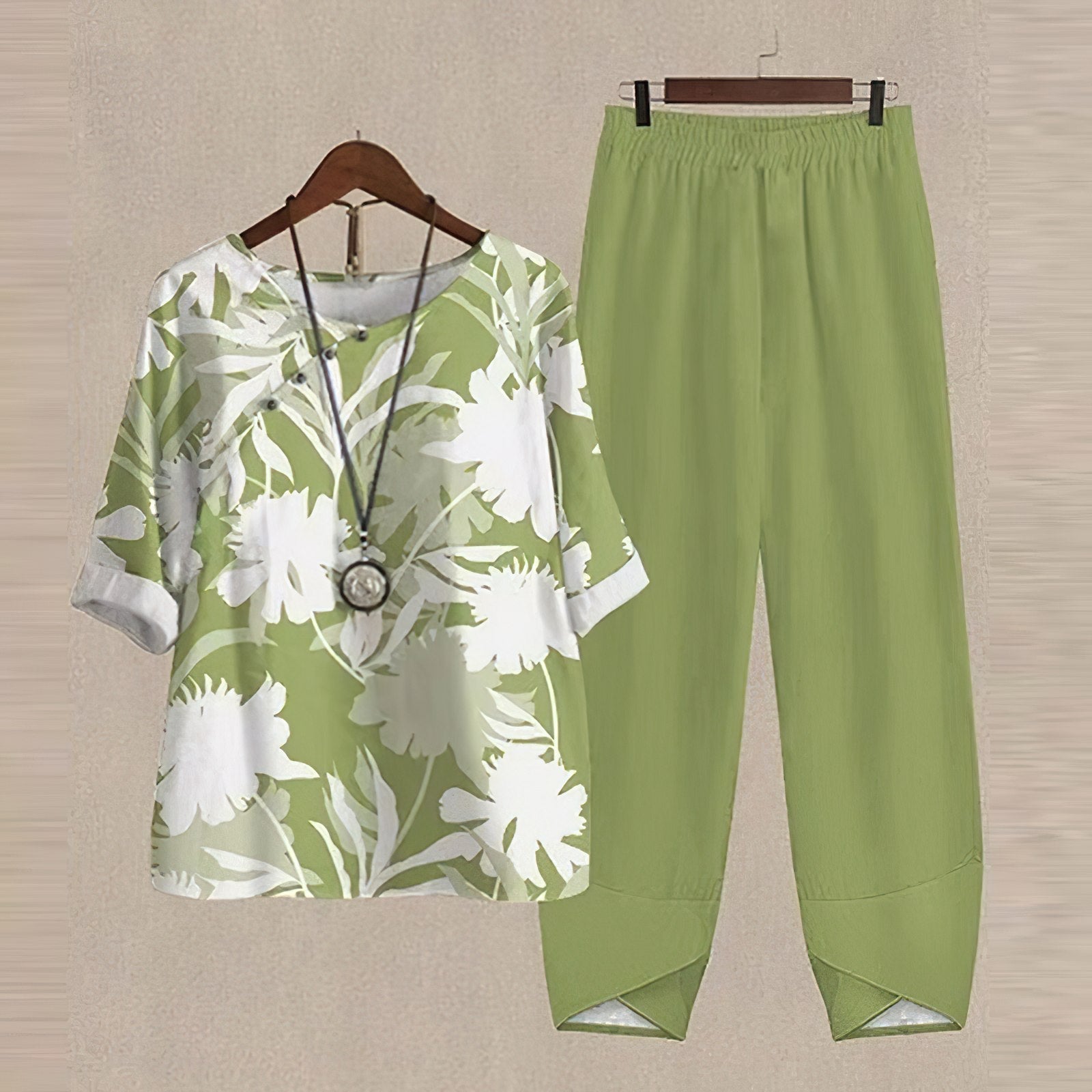 Mireya | Women's Button Front Palazzo Set