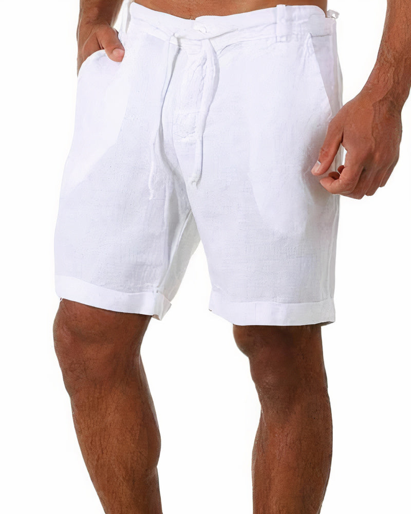 Ethan | Men's Lightweight Linen Drawstring Shorts