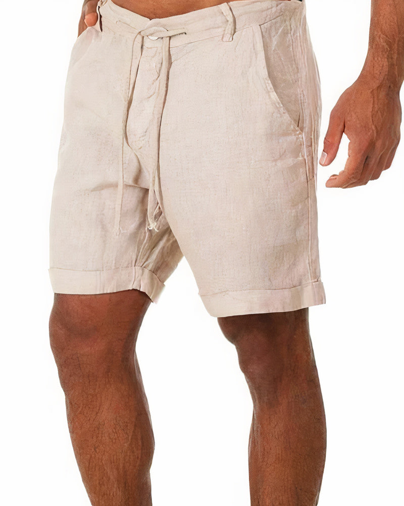 Ethan | Men's Lightweight Linen Drawstring Shorts