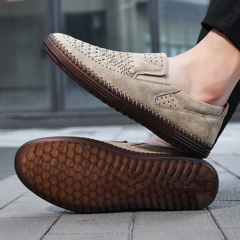 Noah | Men's Woven Slip-On Walking Loafers