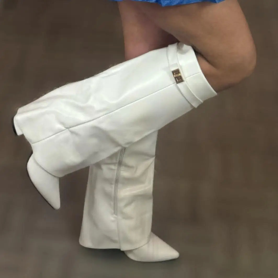 Sienna | Women's Suede Tall Block Heel Boots