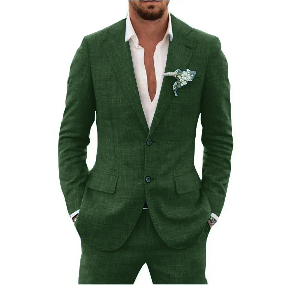 Felix | Men's Lightweight Linen Tailored Two-Piece Suit