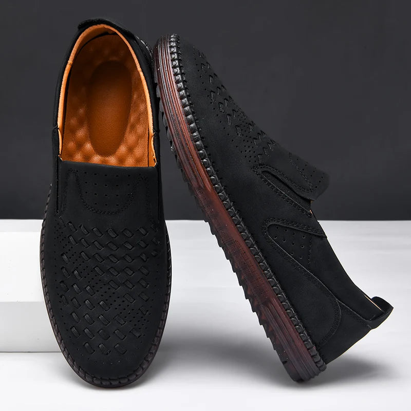 Noah | Men's Woven Slip-On Walking Loafers
