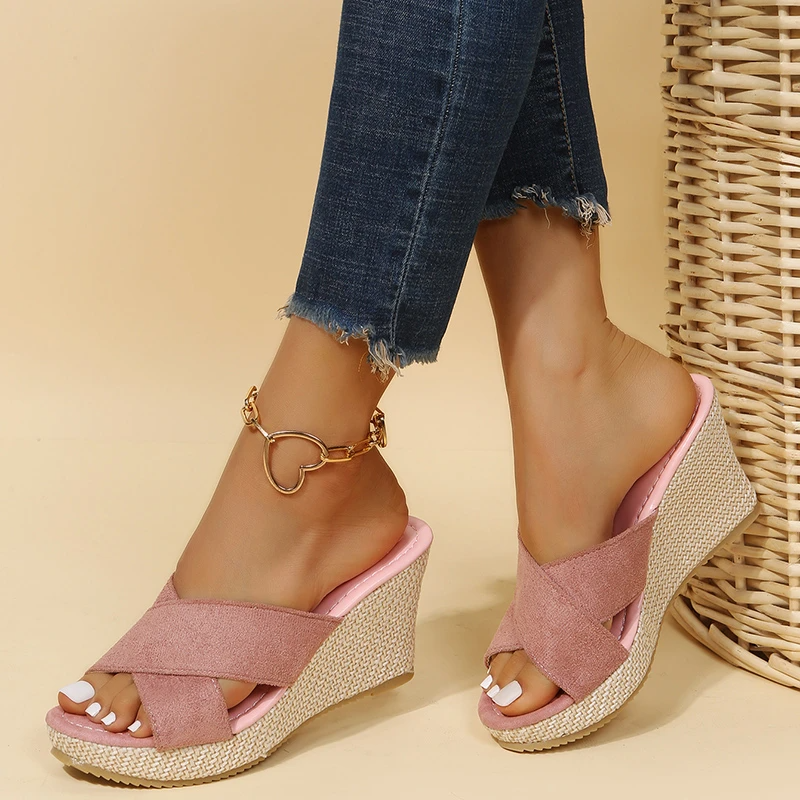 Freya | Women's Cross Strap Platform Sandals