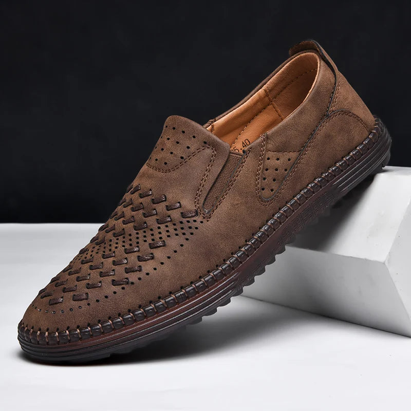 Noah | Men's Woven Slip-On Walking Loafers