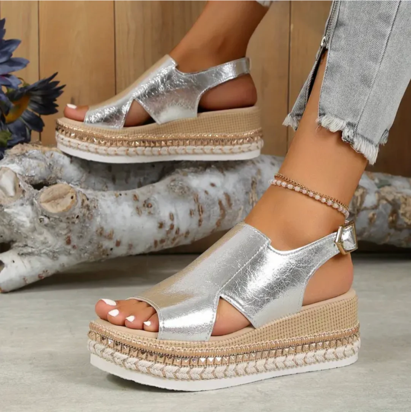 Aria | Women's Orthopedic Slingback Wedge Heel Sandals