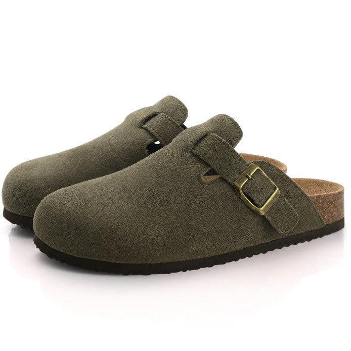 Elise | Women's Closed Toe Buckle Strap Clogs