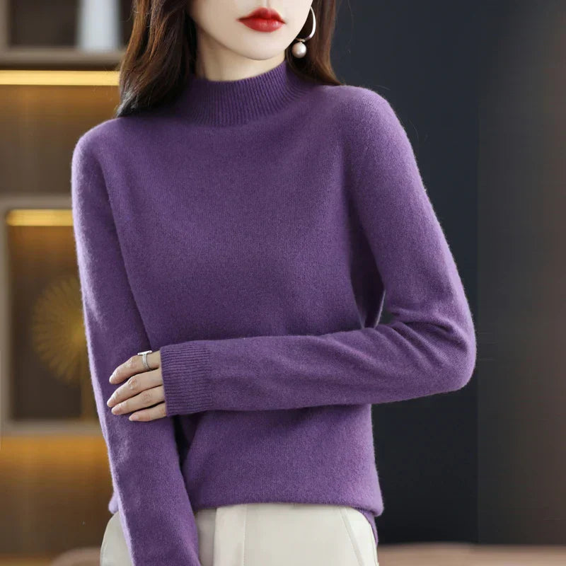 Isla | Women's Soft Knit Turtleneck Sweater