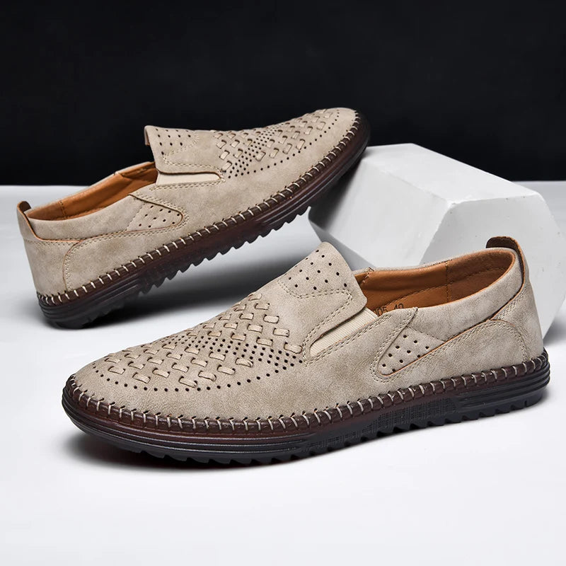 Noah | Men's Woven Slip-On Walking Loafers
