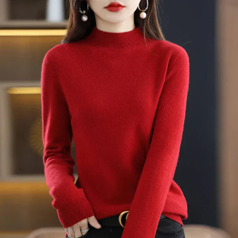 Isla | Women's Soft Knit Turtleneck Sweater