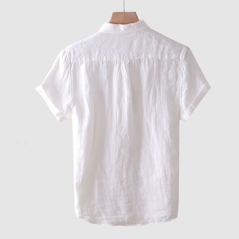 Theo | Men's Lightweight Textured Linen Casual Shirt