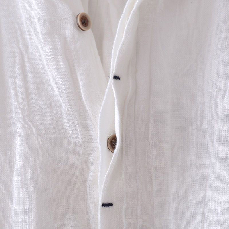 Theo | Men's Lightweight Textured Linen Casual Shirt