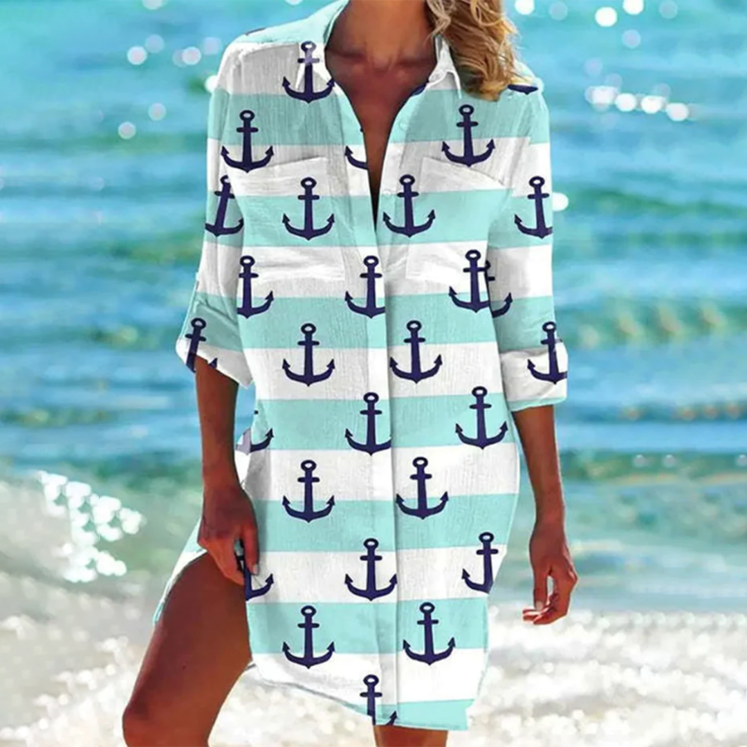 Marla | Women's Casual Button Shirt Dress