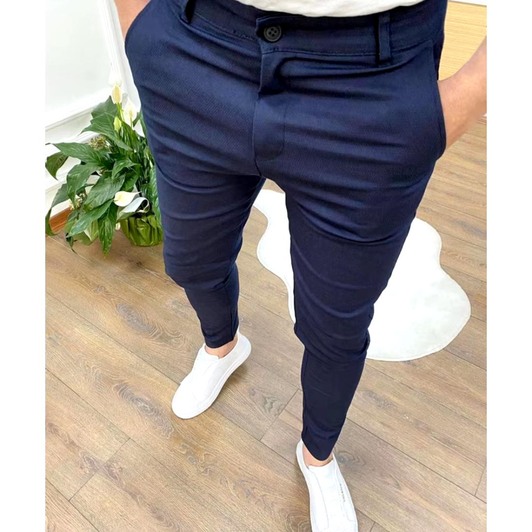 Leo | Men's Modern Slim Stretch Fit Trousers