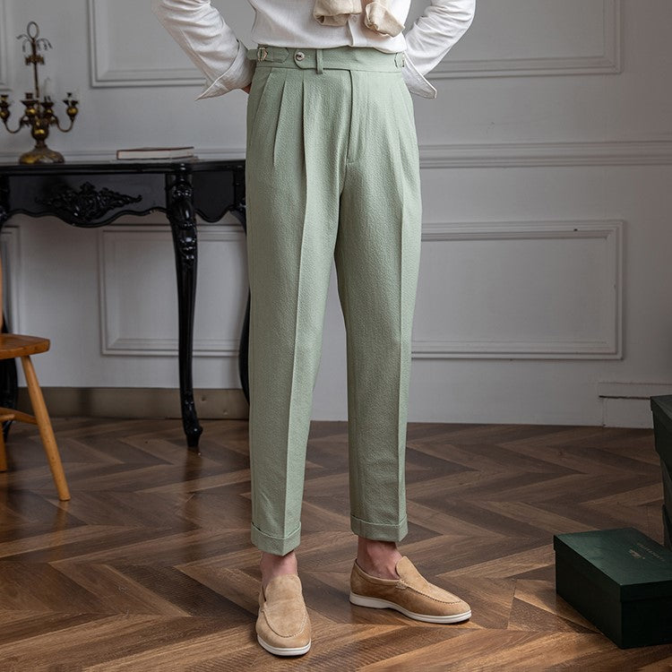 Hector | Men's Pleated High Rise Tailored Pants
