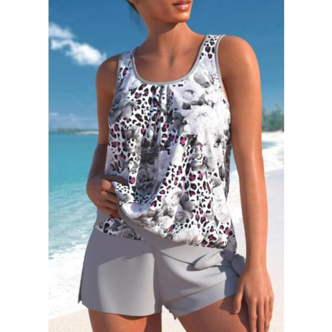 Daisy | Women's Floral Sleeveless Tankini Swim Set