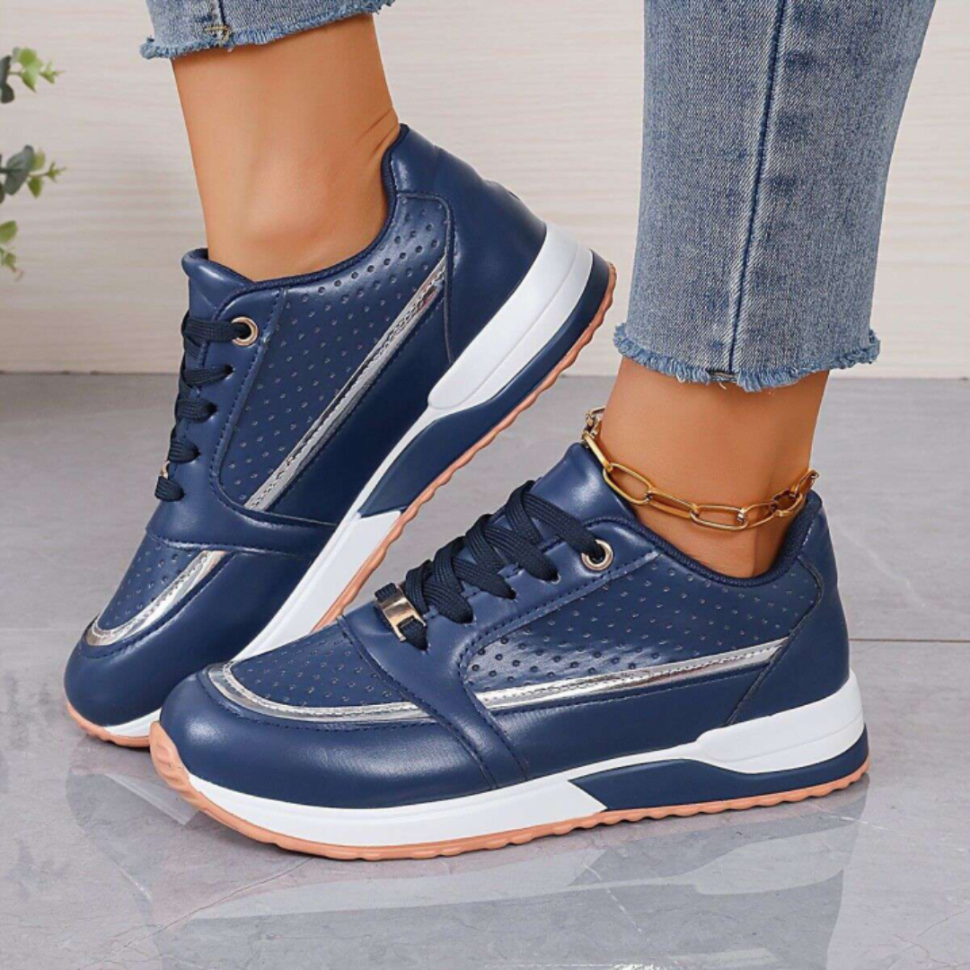 Mira | Women's Perforated Platform Casual Sneakers