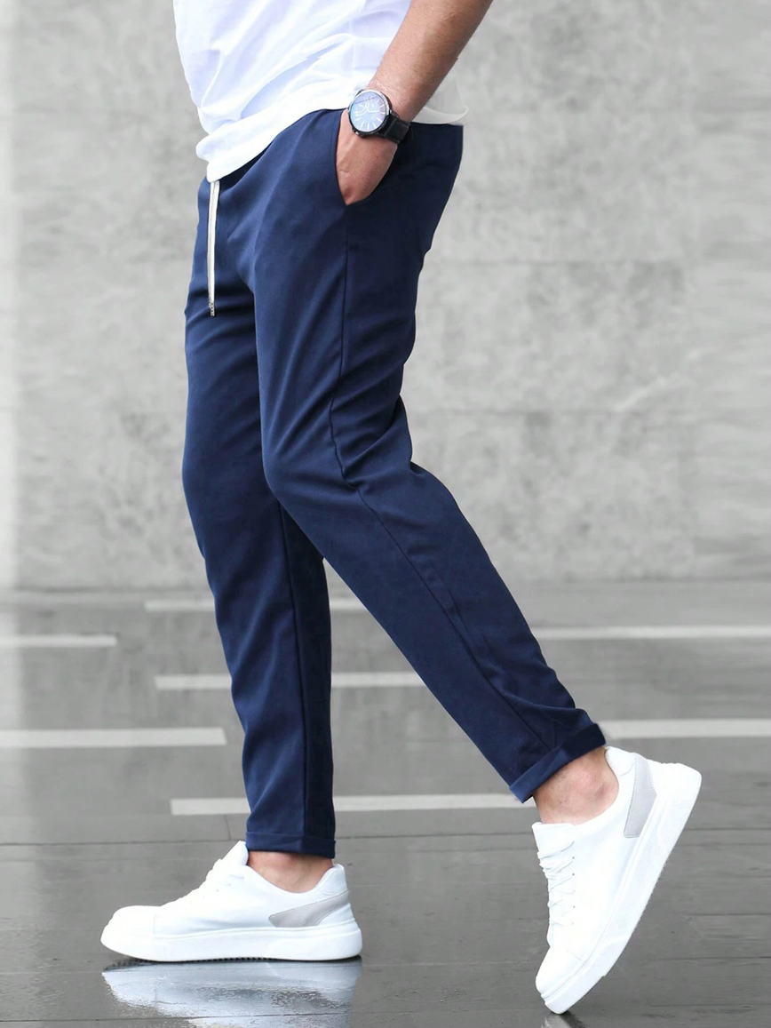 Dorian | Men's Slim Fit Casual Tapered Trousers