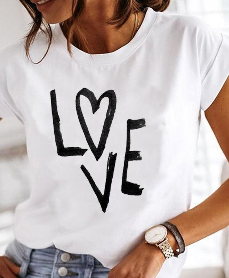 Clara | Women's Crew Neck Casual Summer T-Shirt