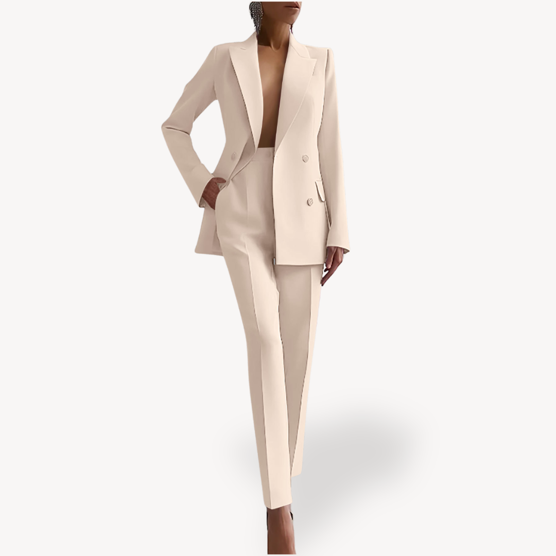 Isabella | Women's Double-Breasted Blazer And Trouser Set