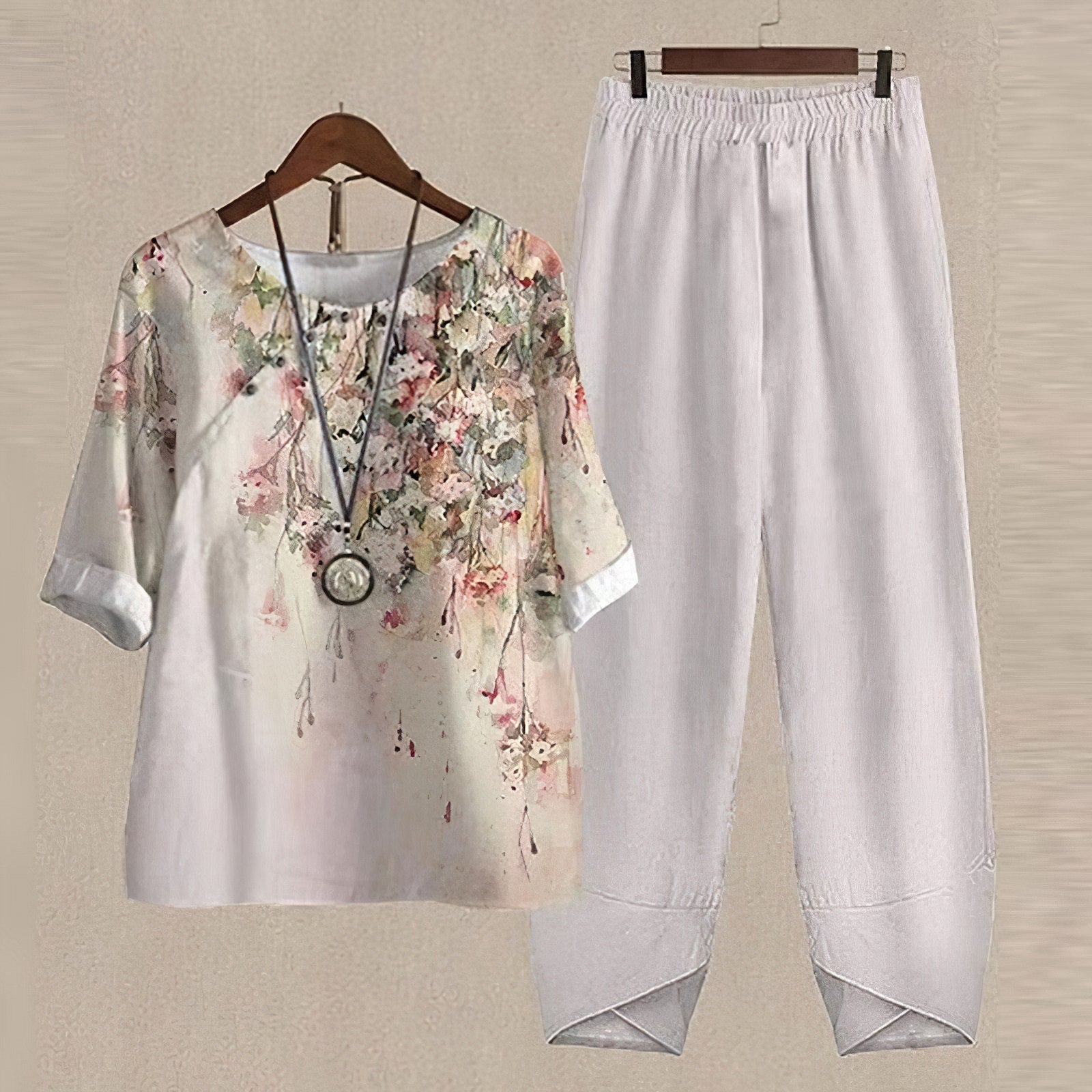 Mireya | Women's Button Front Palazzo Set