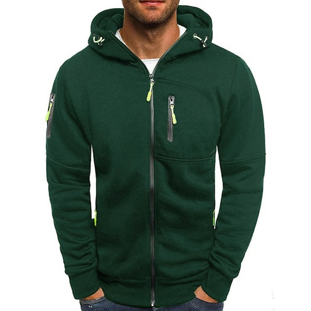 Elliot | Men's Lightweight Zip-Up Hooded Sweatshirt