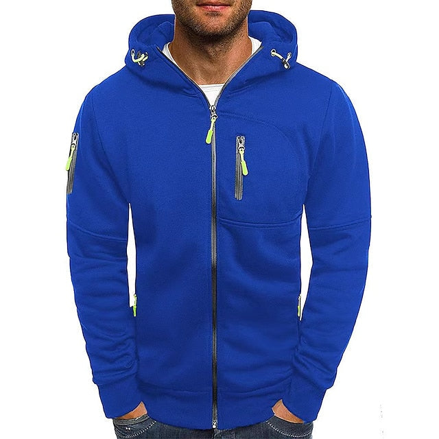 Elliot | Men's Lightweight Zip-Up Hooded Sweatshirt