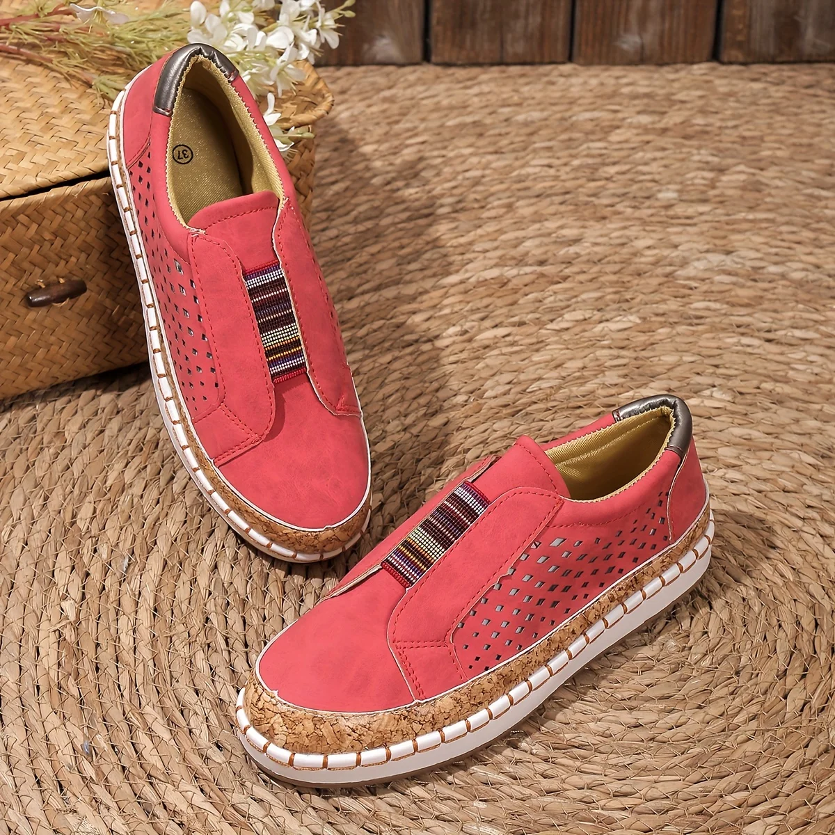 Sadie | Women's Perforated Slip-On Loafers