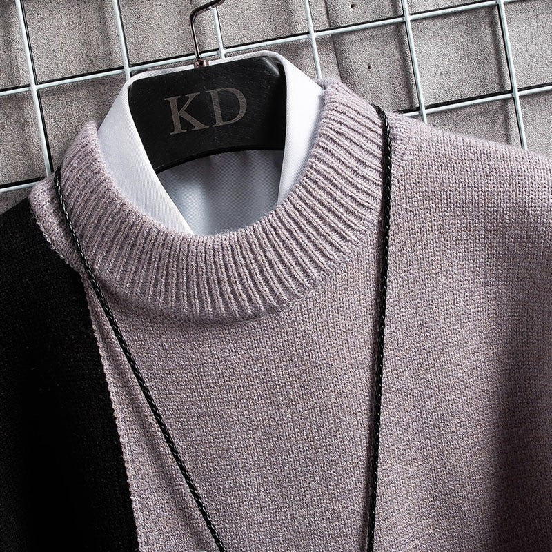 Patchwork panelled knitted pullover - product photo 6