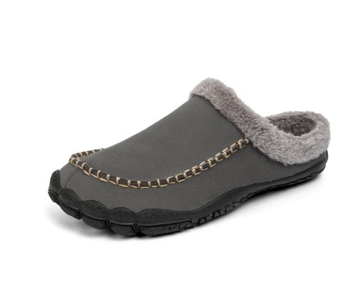 Men's lined open-back slippers - product photo 5