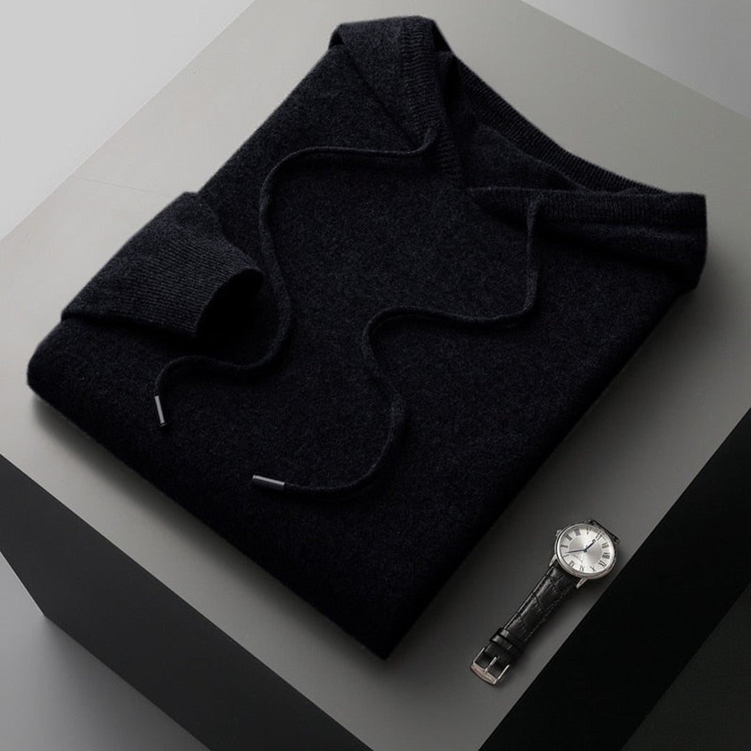 Woman wearing the Alina women's hooded jacket, detail view