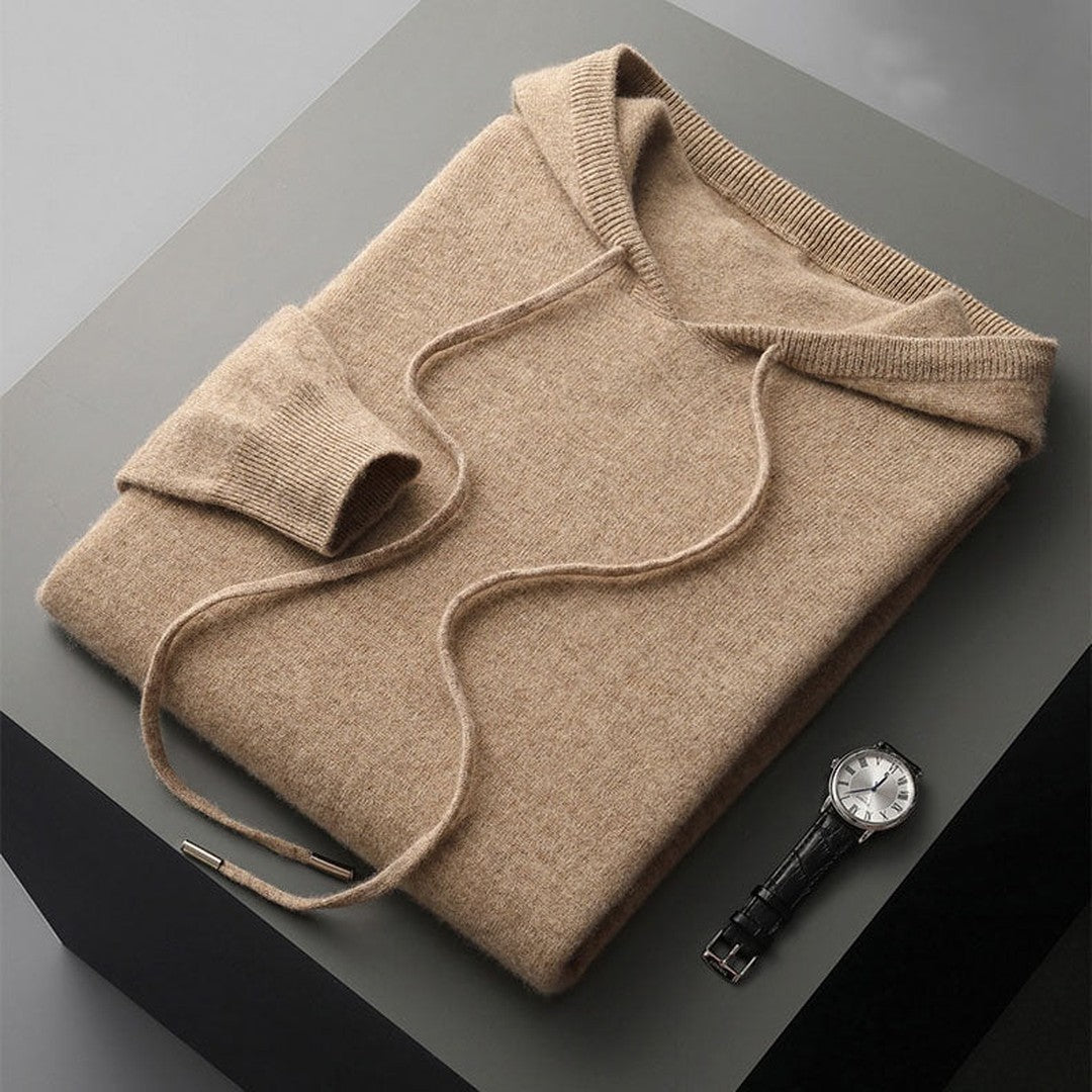 Woman wearing the Alina women's hooded jacket, front view