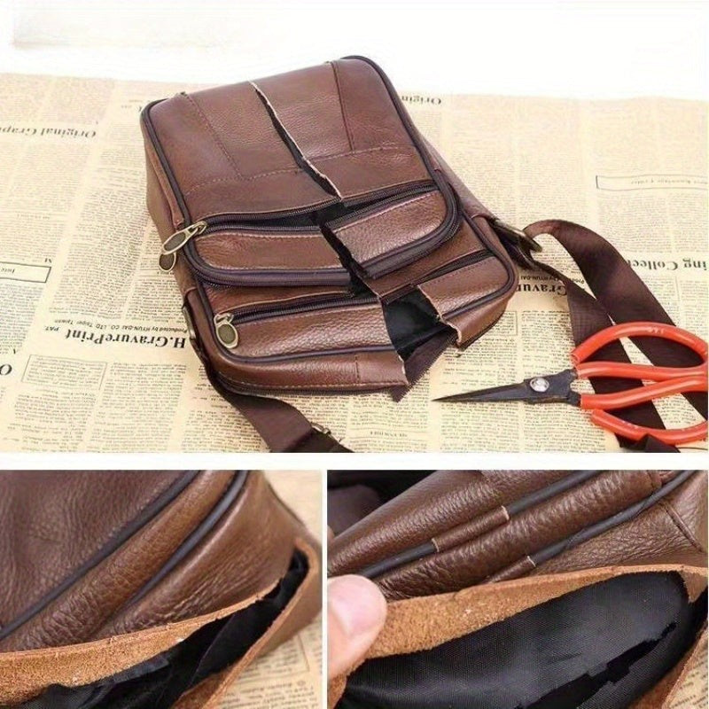 Full-grain leather crossbody bag - product photo 7