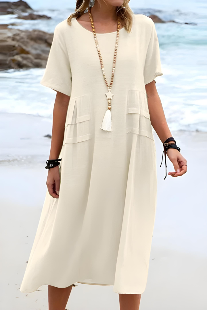 Freya | Women's Relaxed Fit Beach Midi Dress