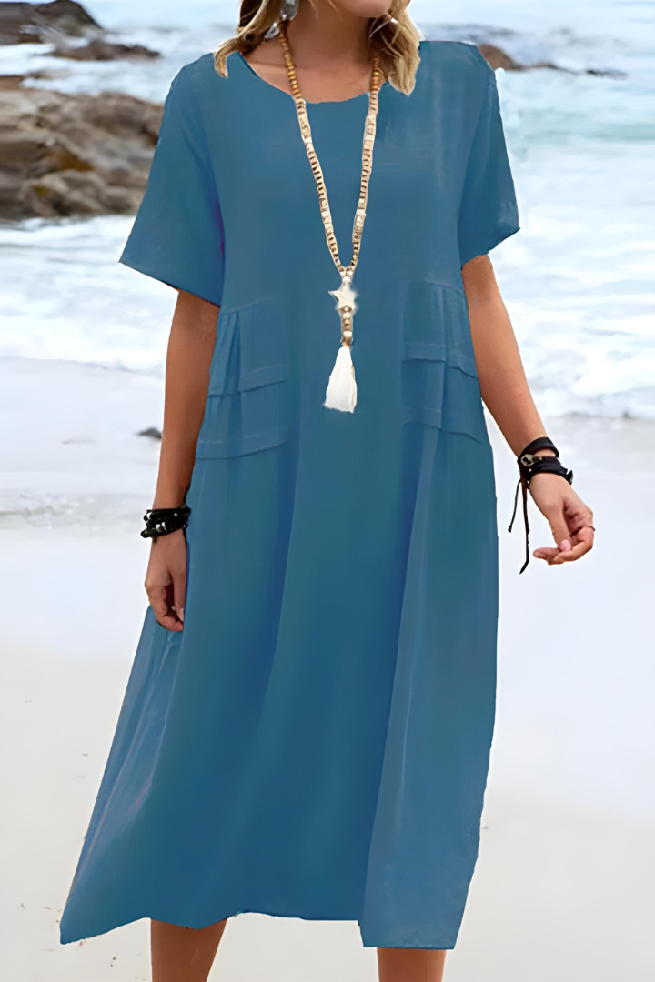 Freya | Women's Relaxed Fit Beach Midi Dress