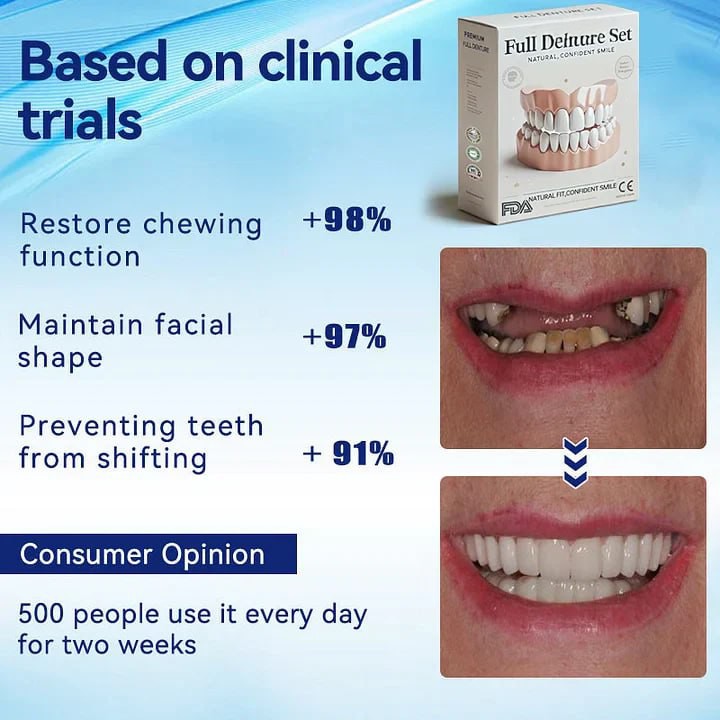 Flexible cosmetic upper and lower tooth covers - product photo 5