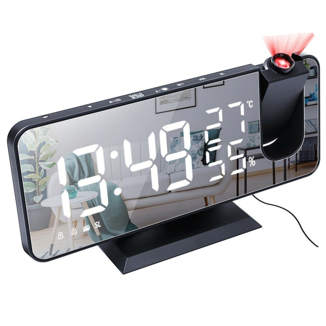 LED alarm clock with ceiling time projector - product photo 3