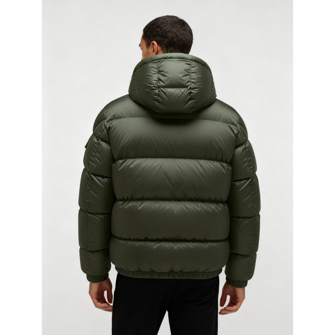 Man wearing the August men's hooded jacket, 8 view