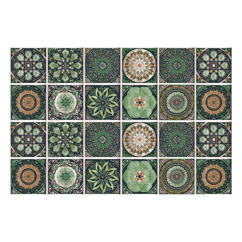 Peel-and-stick mandala tile stickers - product photo 4