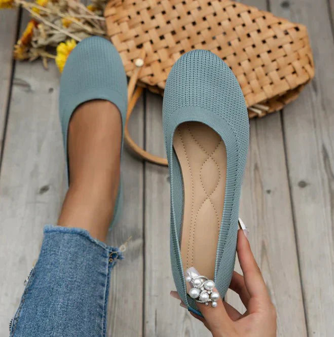 Daphne | Women's Knit Slip-On Ballet Style Flats