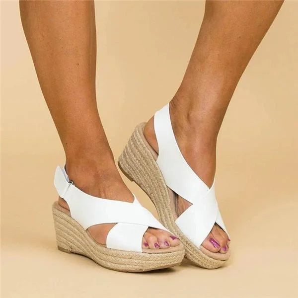 Zoe | Women's Espadrille Wedge Strap Sandals